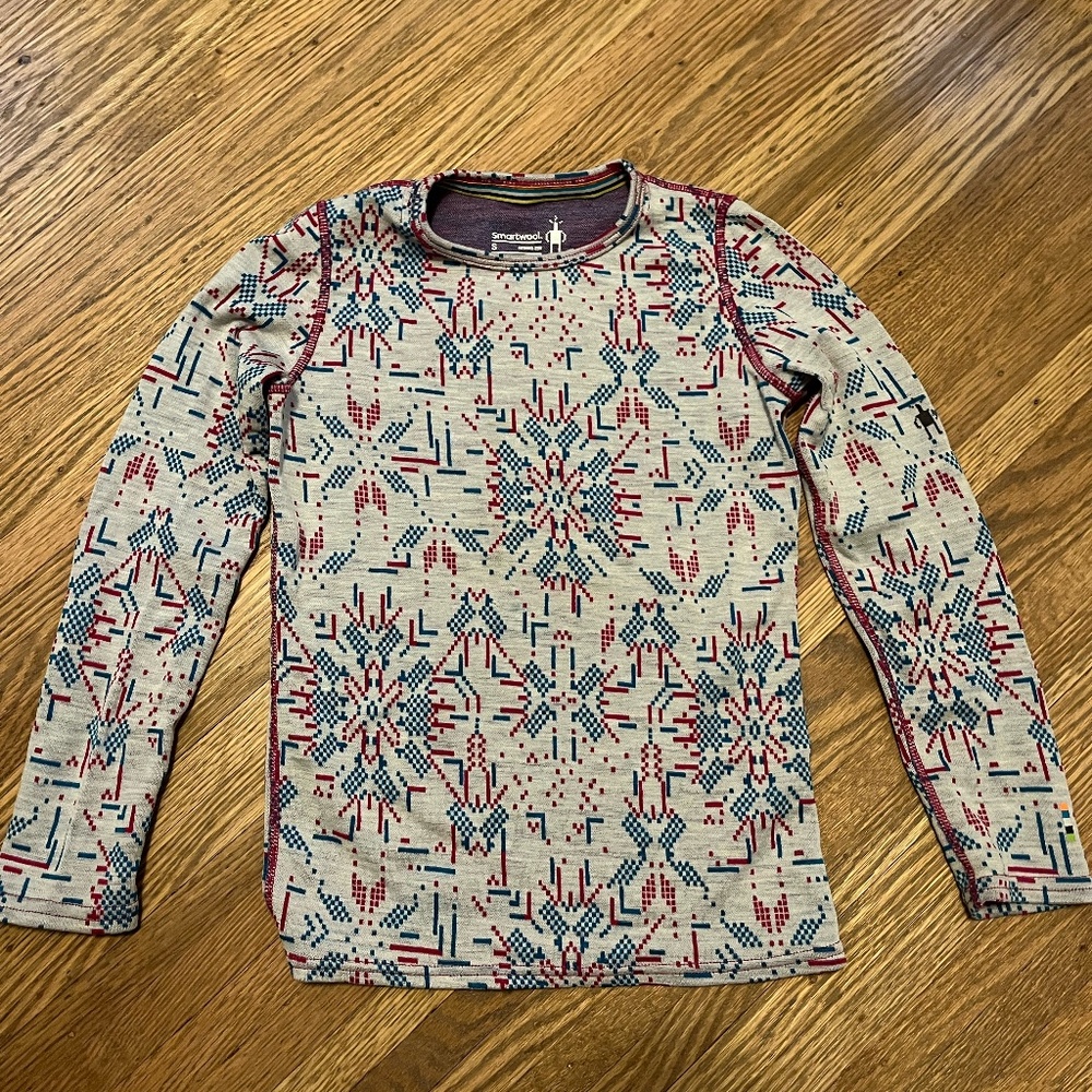 Smartwool kids merino base layer top